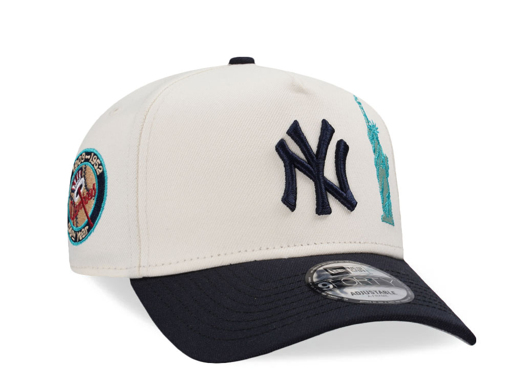New Era New York Yankees 50th Anniversary Liberty Chrome Two Tone Edition 9Forty A Frame Snapback Cap