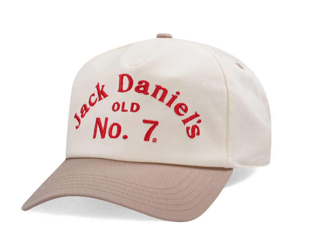 American Needle Jack Daniels Roscoe Ivory Snapback Cap
