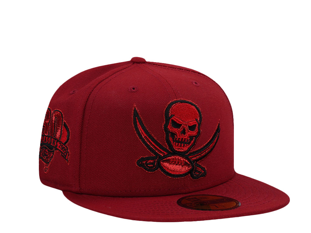 New Era Tampa Bay Buccaneers 30 Seasons Red Prime Edition 59Fifty Fitted Cap
