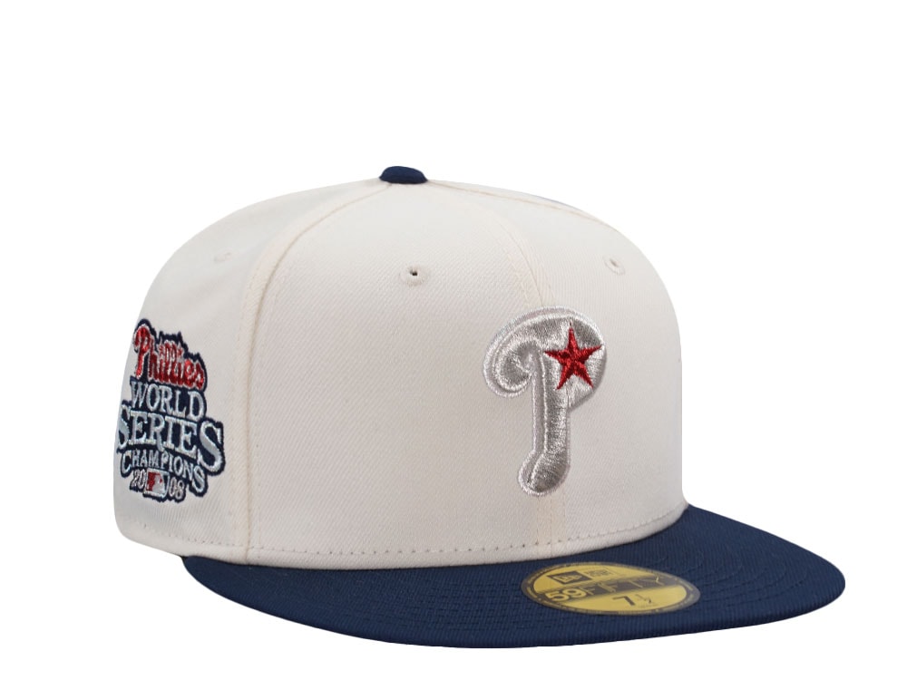 New Era Philadelphia Phillies World Series 2008 Chrome Two Tone Edition 59Fifty Fitted Cap