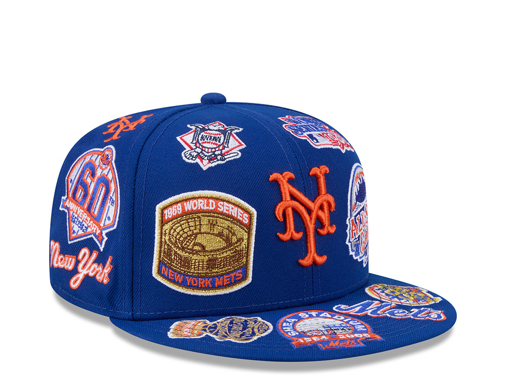 New Era New York Mets All Over Blue Edition 59Fifty Fitted Cap