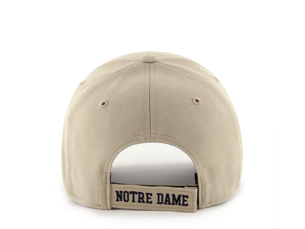 47Brand Notre Dame Fighting Irish Khaki MVP Strapback Cap