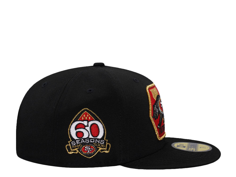 New Era San Francisco 49ers 60 Seasons Black Prime Edition 59Fifty Fitted Cap