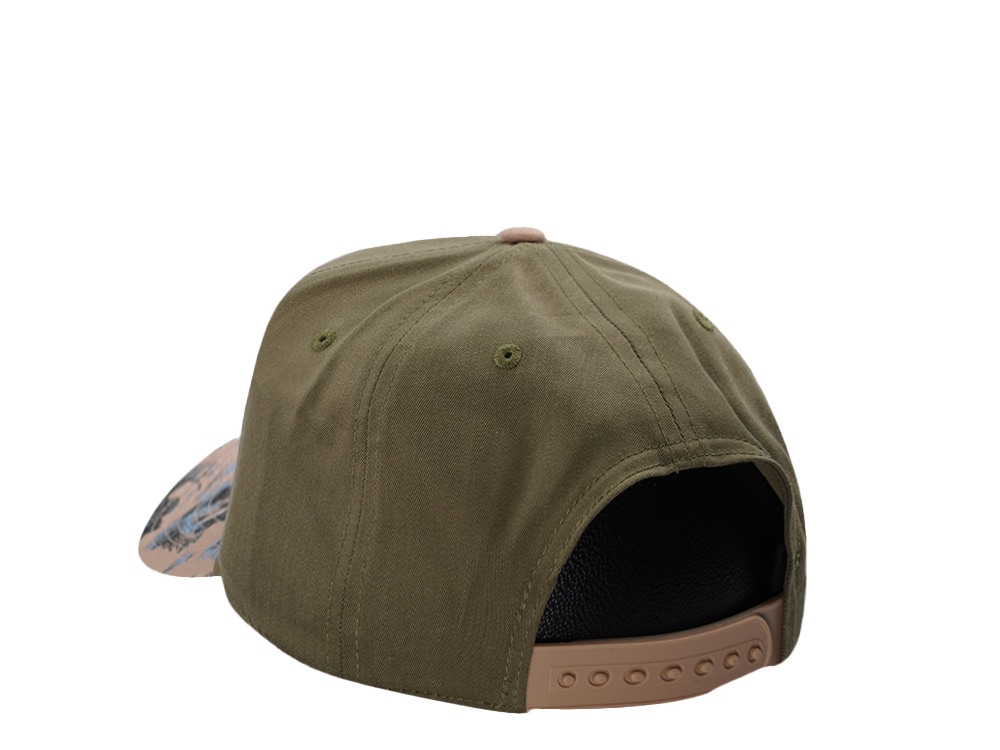American Needle Miller High Life Buckhorn Army Green Two Tone Edition Snapback Cap