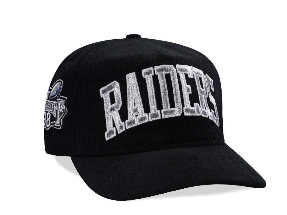New Era Las Vegas Raiders Kickoff 1998 Black Corduroy Edition 19Twenty Snapback Cap