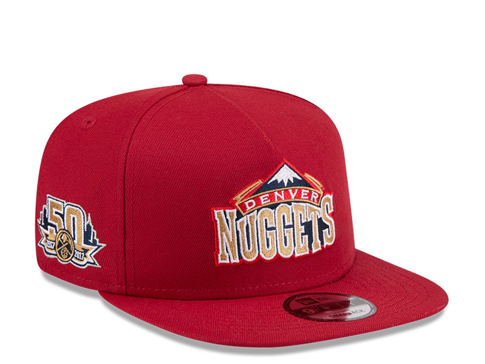 New Era Denver Nuggets 50th Anniversary HWC Edition 9Fifty A Frame Snapback Cap