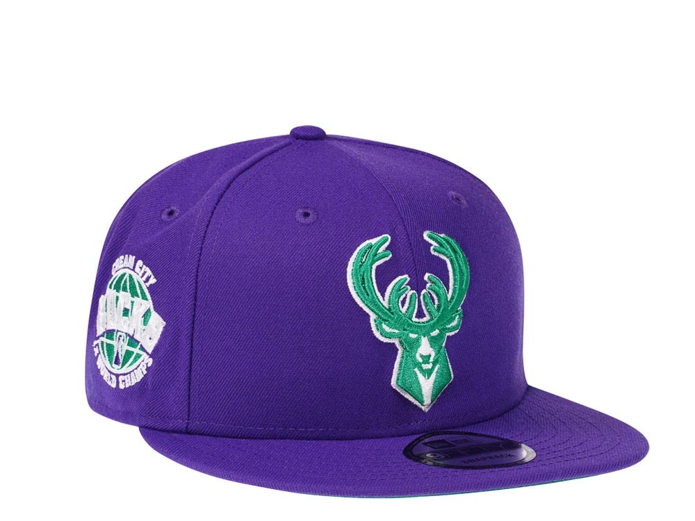 New Era Milwaukee Bucks Color Flip Throwback Edition 9Fifty Snapback Cap