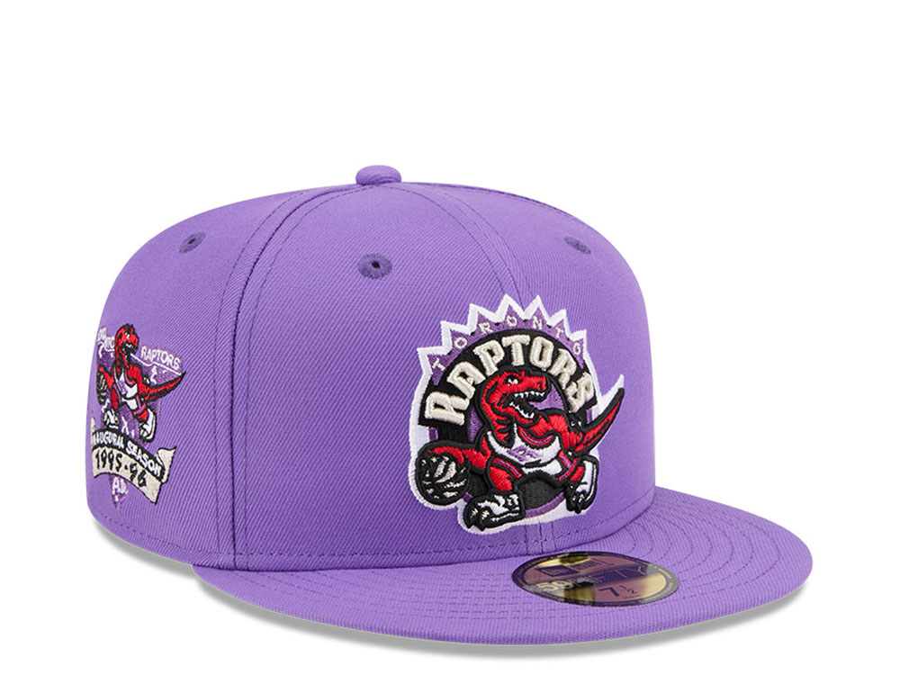 New Era Toronto Raptors HWC Inaugural Season Purple 59Fifty Fitted Cap