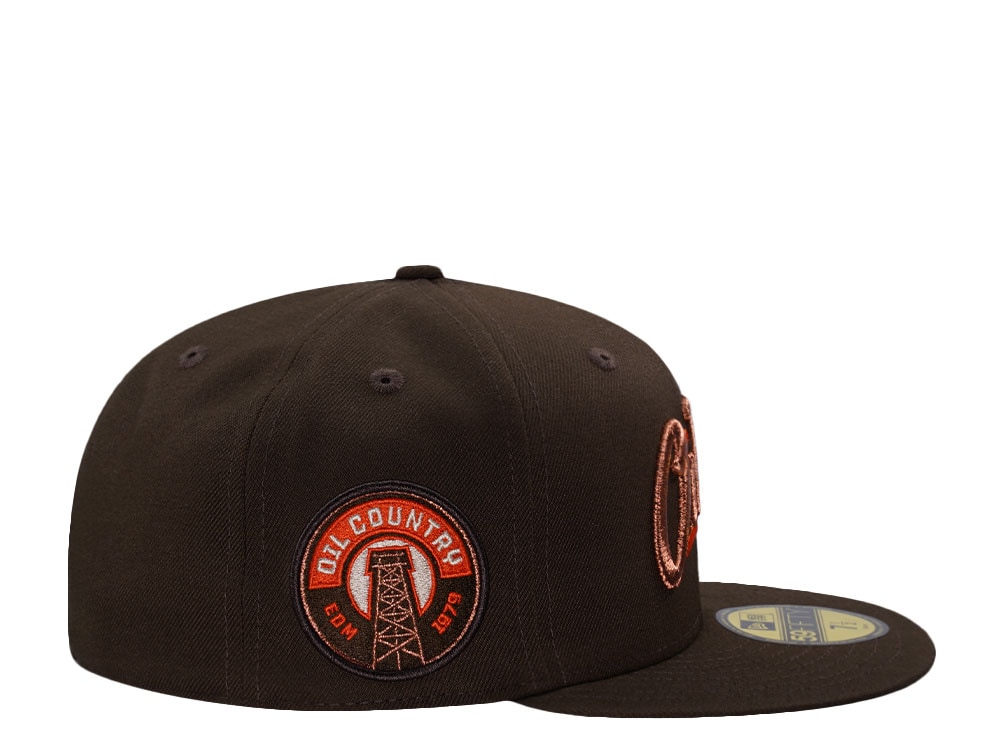 New Era Edmonton Oilers Inaugural Season 1979 Walnut Prime Edition 59Fifty Fitted Cap