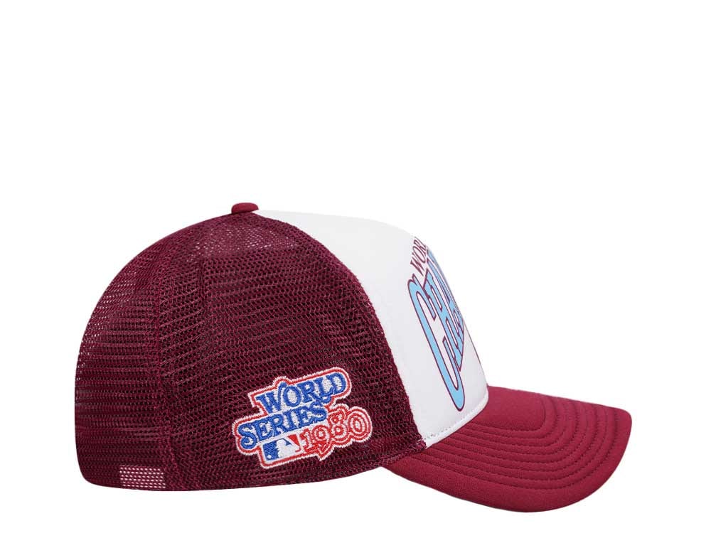47Brand Philadelphia Phillies World Series 1980 Champions Offside Trucker Snapback Cap