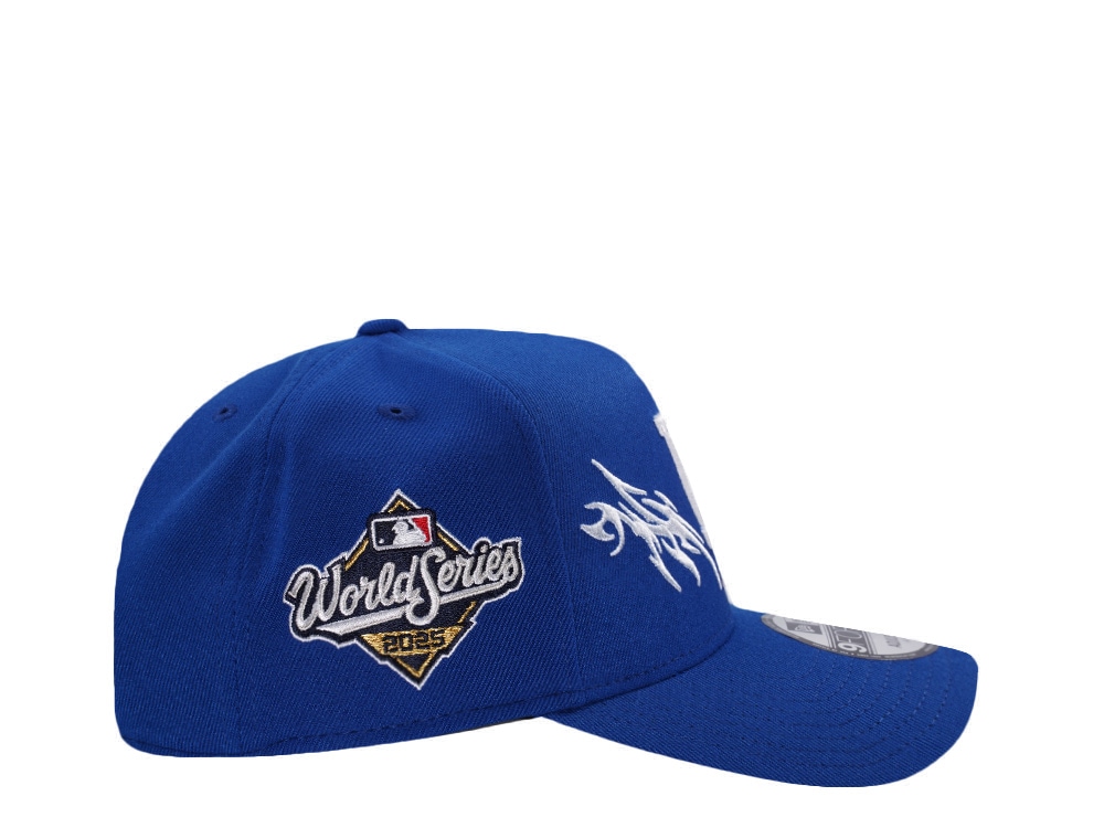 New Era Los Angeles Dodgers World Series 2025 Tribal Blue Prime Edition 9Forty A Frame Snapback Cap