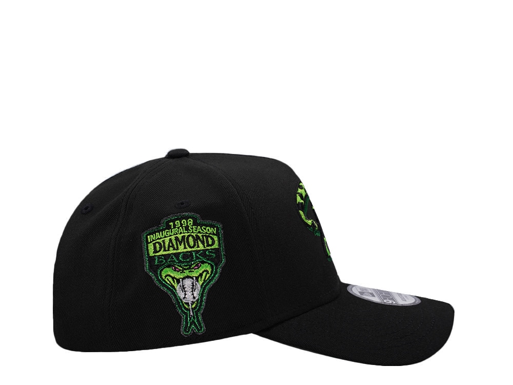 New Era Arizona Diamondbacks Inaugural Season 1998 Black Prime Edition 9Forty A Frame Snapback Cap