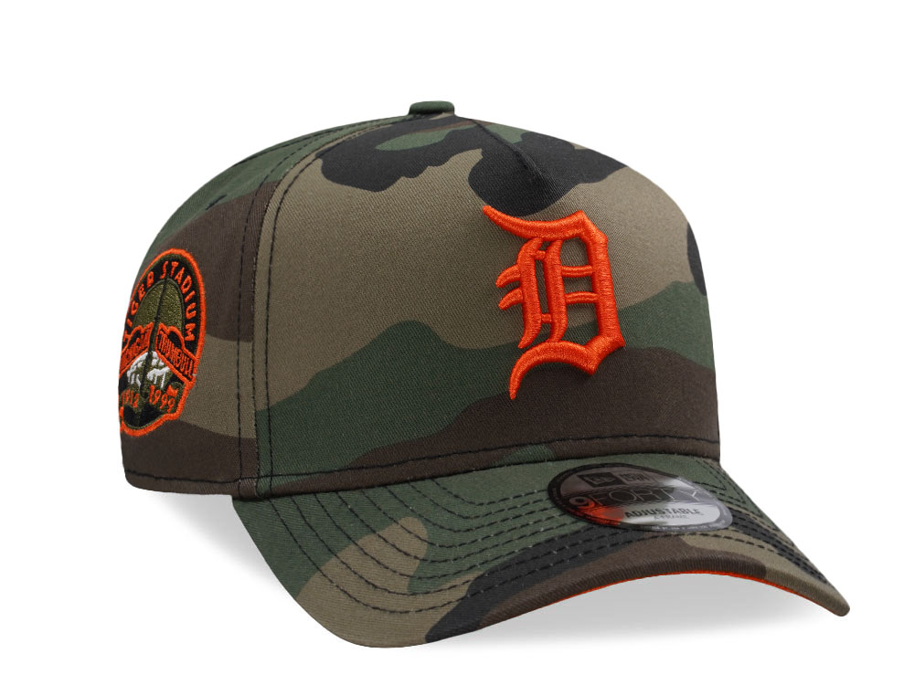 New Era Detroit Tigers Stadium Camo Edition 9Forty A Frame Snapback Cap