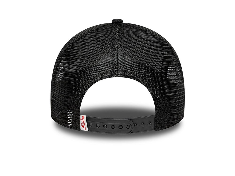 New Era Patch Black Denim Edition 9Forty A Frame Trucker Snapback Cap