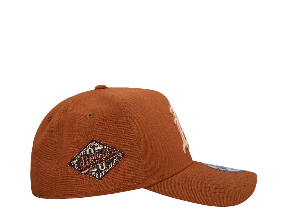 New Era Oakland Athletics 25th Anniversary Earthy Copper Edition 9Forty A Frame Snapback Cap