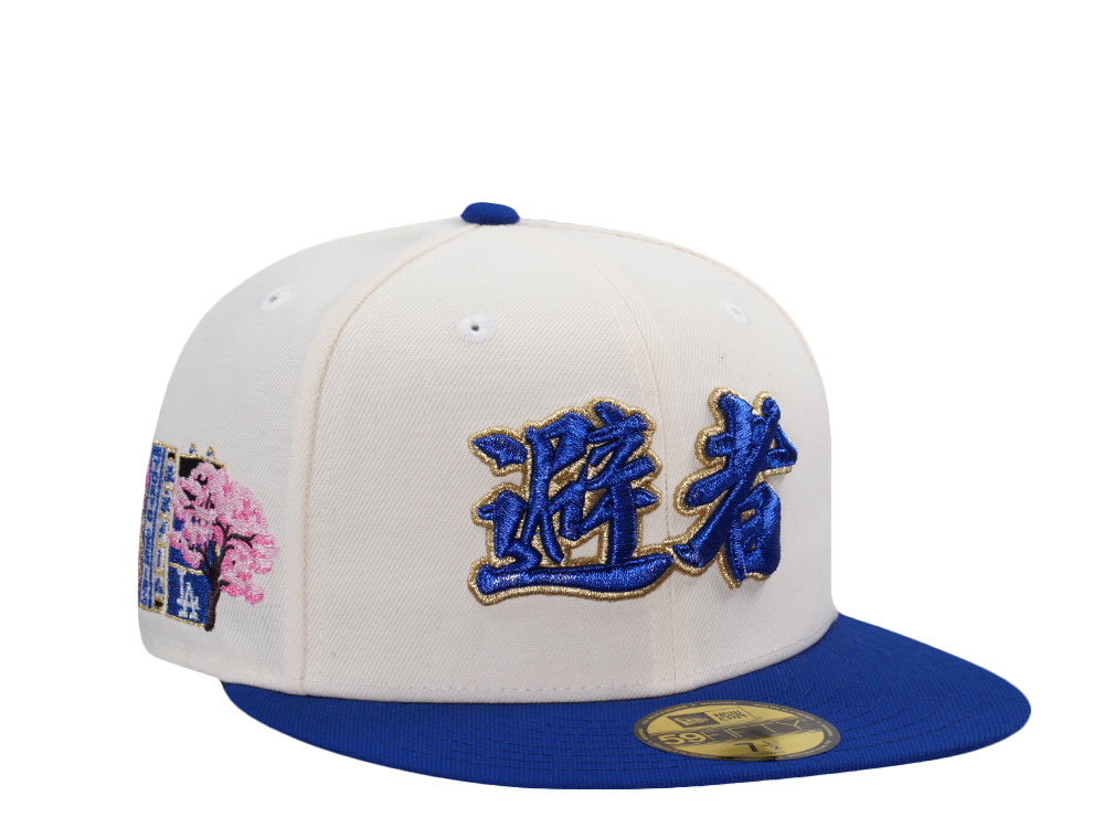 New Era Los Angeles Dodgers Tokyo Series 2025 Kanji Chrome Two Tone Edition 59Fifty Fitted Cap