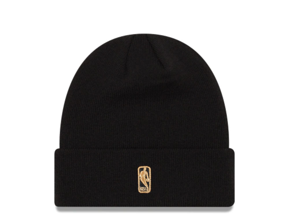 New Era Los Angeles Lakers Black and Gold Logo Knit