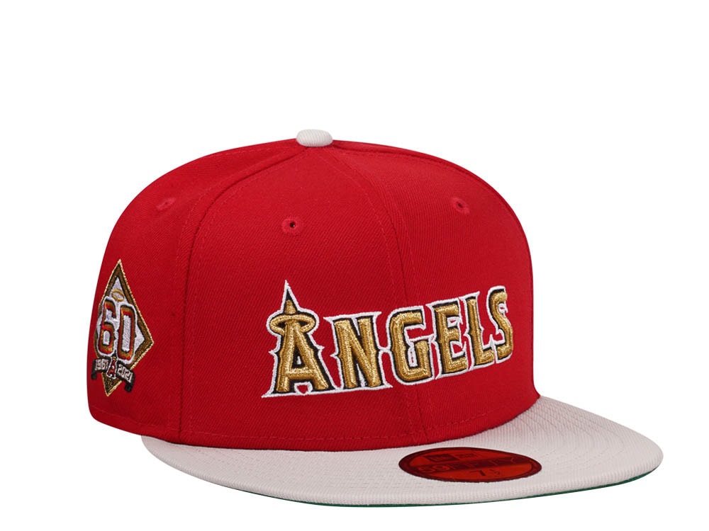 New Era Anaheim Angels 60th Anniversary Scarlet Edition 59Fifty Fitted Cap