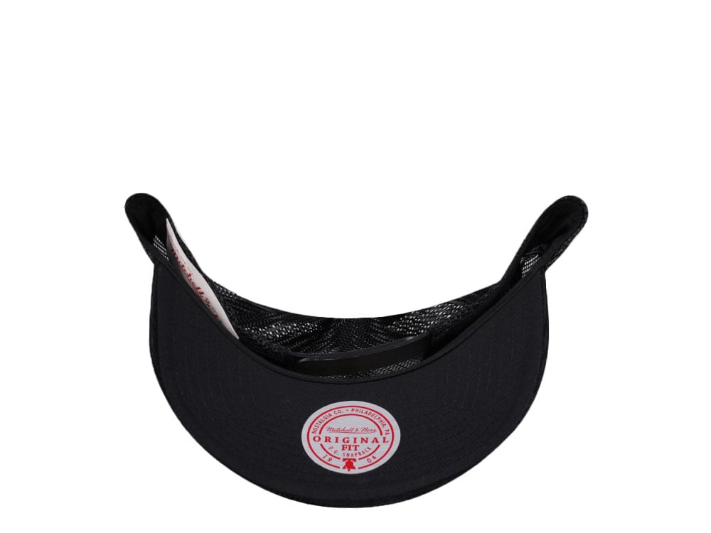Mitchell & Ness Utah Jazz Times up Black Cord Hardwood Classic Trucker Snapback Cap