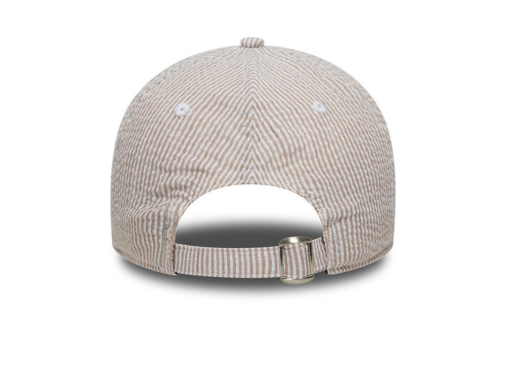 New Era Oakland Athletics Seersucker Stone 9Twenty Strapback Cap