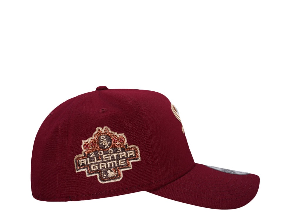 New Era Chicago White Sox All Star Game 2003 Wine Red 9Forty A Frame Snapback Cap