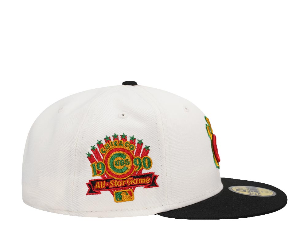 New Era Chicago Cubs All Star Game 1990 Casino Chrome Two Tone Edition 59Fifty Fitted Cap