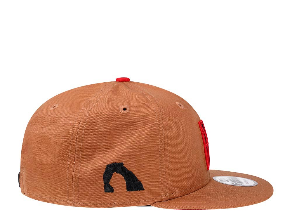 New Era Utah Jazz Tan Canvas Edition 9Fifty Snapback Cap