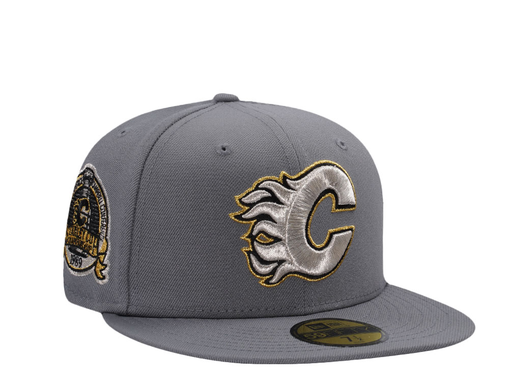New Era Calgary Flames Stanley Cup Championship 1989 Gray Edition 59Fifty Fitted Cap