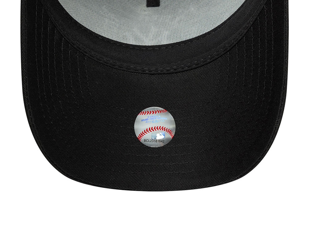 New Era New York Yankees Wordmark Black Prime Edition 9Forty A Frame Trucker Snapback Cap