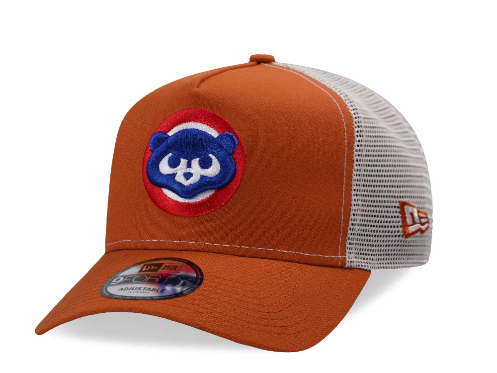 New Era Chicago Cubs Rust Edition 9Forty A Frame Trucker Snapback Cap