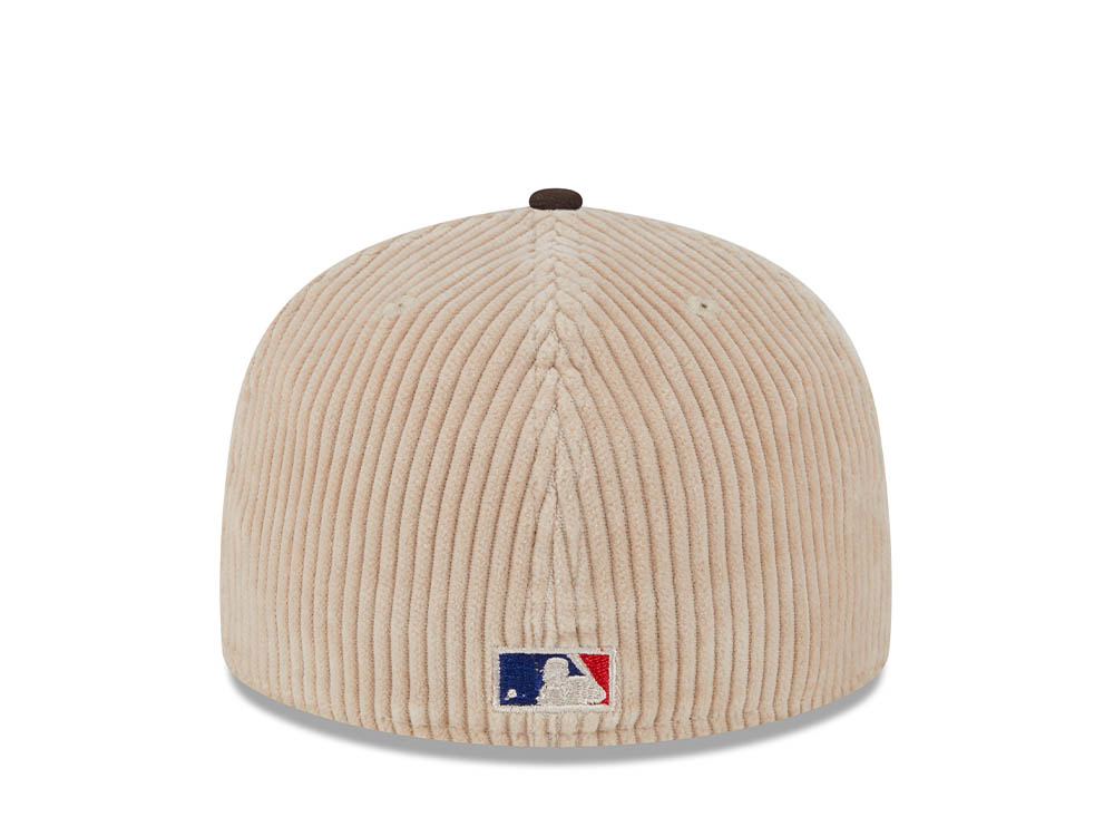 New Era Atlanta Braves 40th Anniversary Fall Cord Khaki 59Fifty Fitted Cap