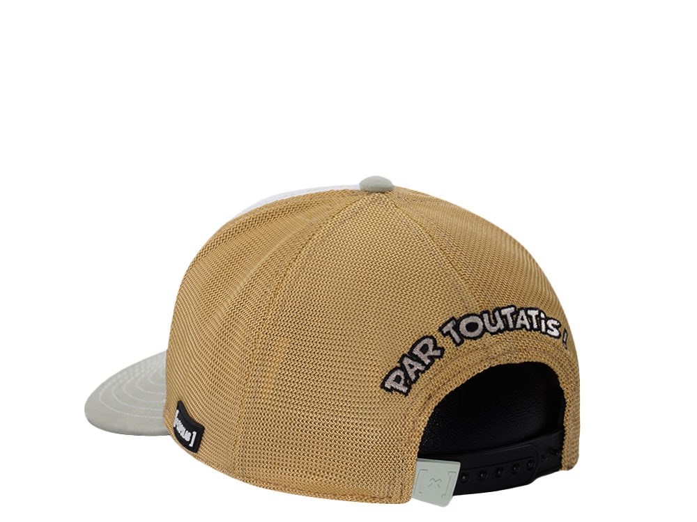 Capslab Asterix White Trucker Snapback Cap