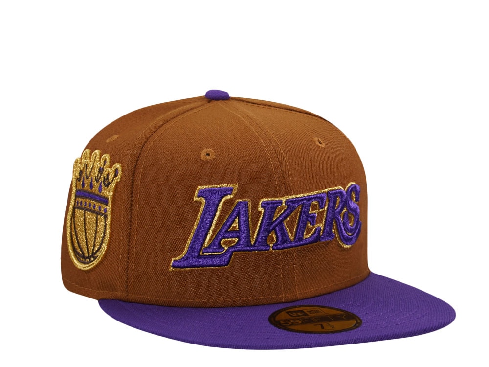 New Era Los Angeles Lakers Bourbon Two Tone Prime Edition 59Fifty Fitted Cap