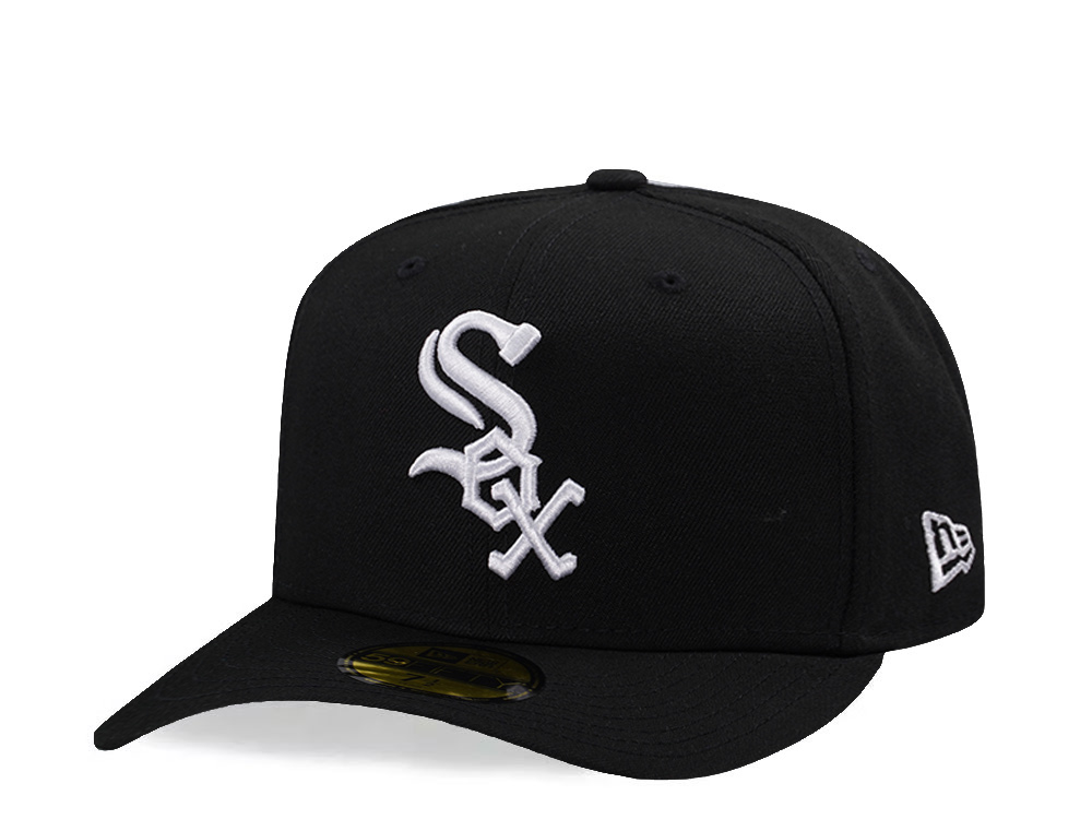 New Era Chicago White Sox Black Prime Edition 59Fifty Pre Curved Fitted Cap
