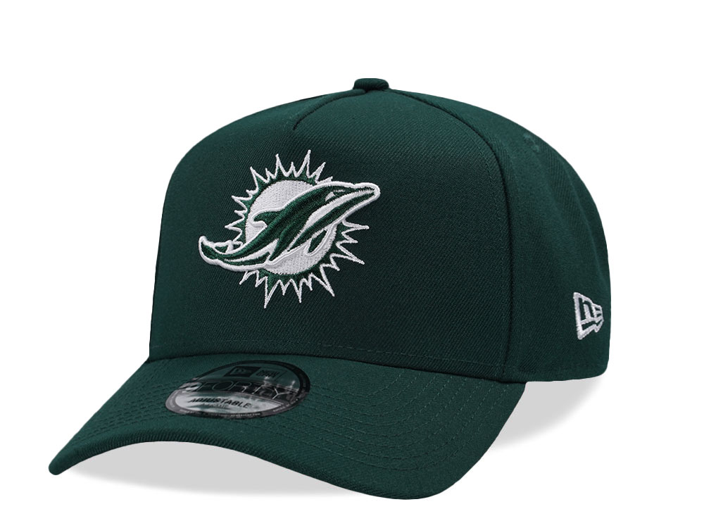 New Era Miami Dolphins Field Green Prime Edition 9Forty A Frame Snapback Cap