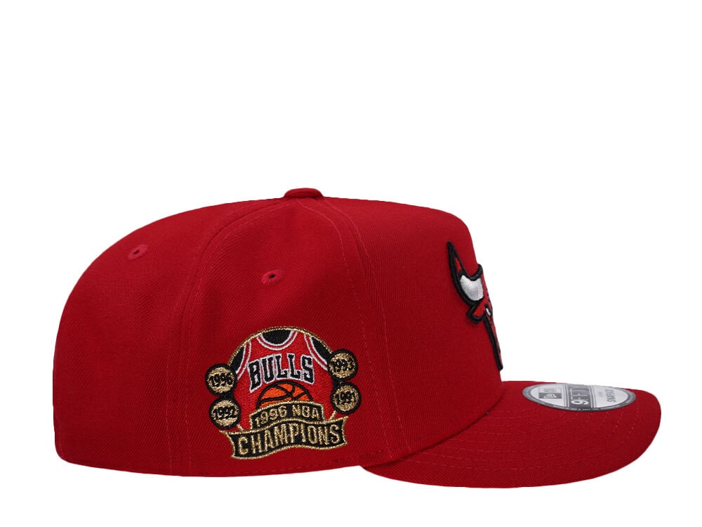 New Era Chicago Bulls NBA Champions 1996 Red Prime Edition 9Fifty A Frame Snapback Cap