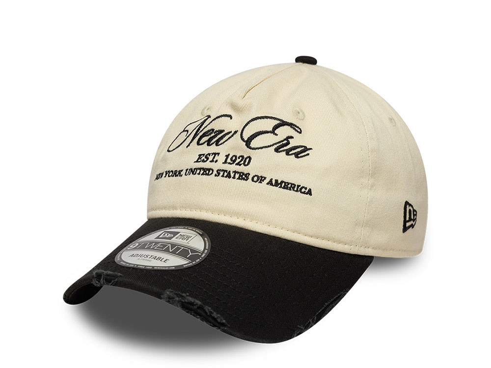 New Era Washed Distressed Two Tone 9Twenty A Frame Strapback Cap