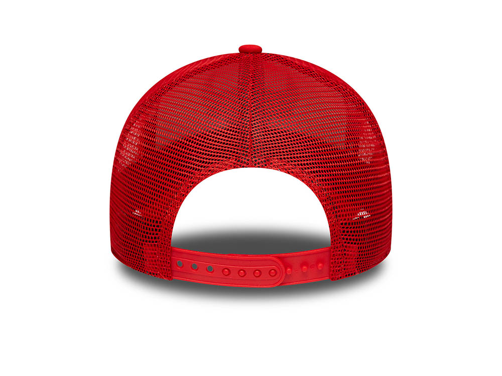 New Era Chicago Bulls 6 Time NBA Champions Edition 9Forty A Frame Trucker Snapback Cap