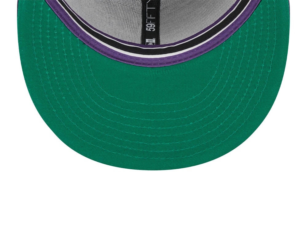 New Era Tampa Bay Rays Black Retro Script Throwback Edition 59Fifty Fitted Cap