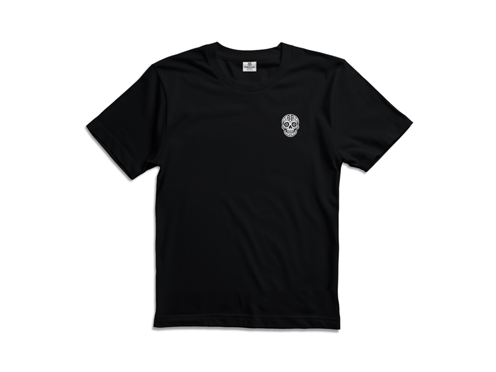 Parallel Union T-Shirt La Muerte Black Skull Oversize Edition