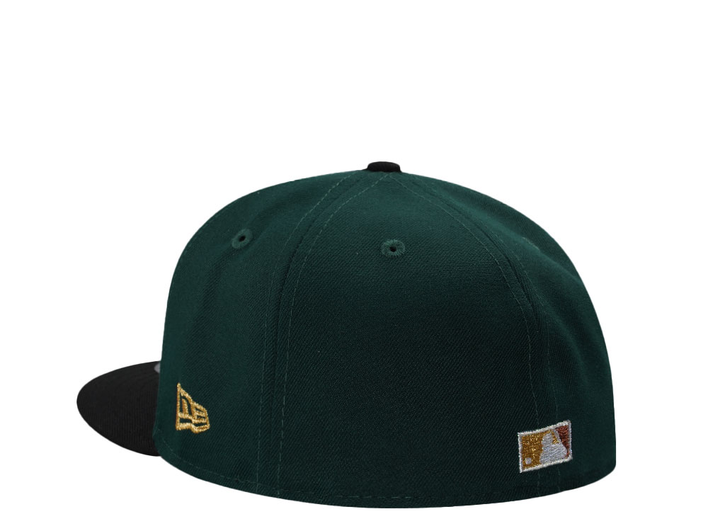 New Era Houston Astros 35th Anniversary Dark Green Chainstitch Two Tone Edition 59Fifty Fitted Cap
