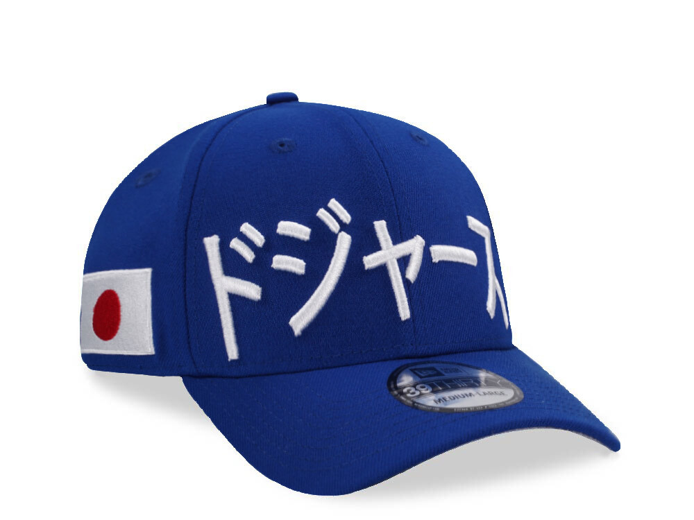 New Era Los Angeles Dodgers Kanji Japan Blue Edition 39Thirty Stretch Cap