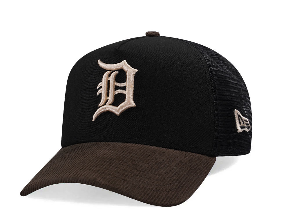 New Era Detroit Tigers Walnut Corduroy Trucker Edition 9Forty A Frame Snapback Cap