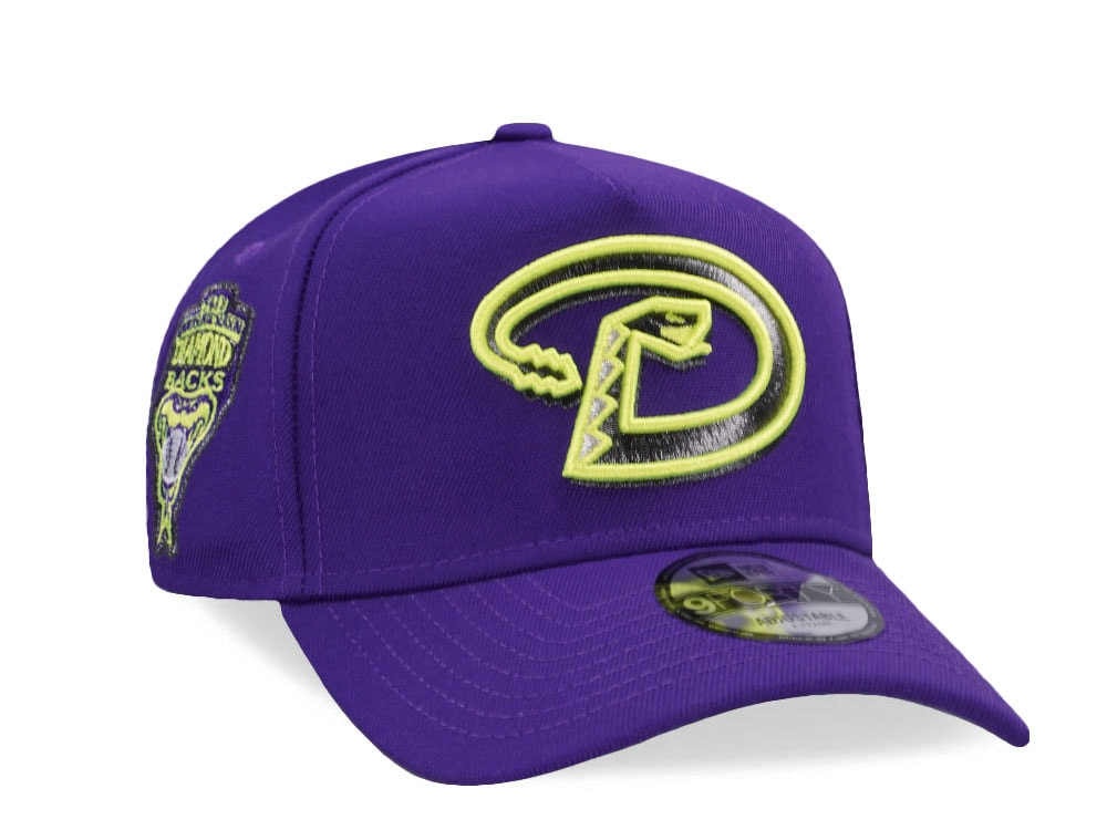 New Era Arizona Diamondbacks Inaugural Season 1998 Purple Prime Edition 9Forty A Frame Snapback Cap