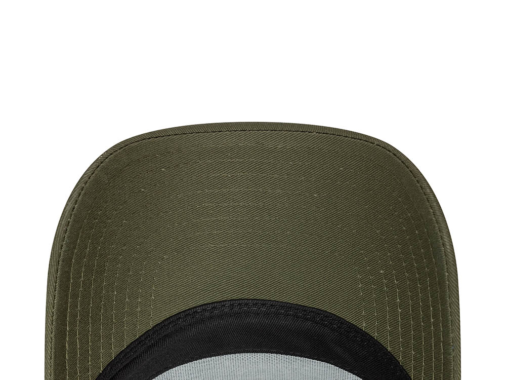 New Era Patch Olive 9Forty A Frame Trucker Snapback Cap