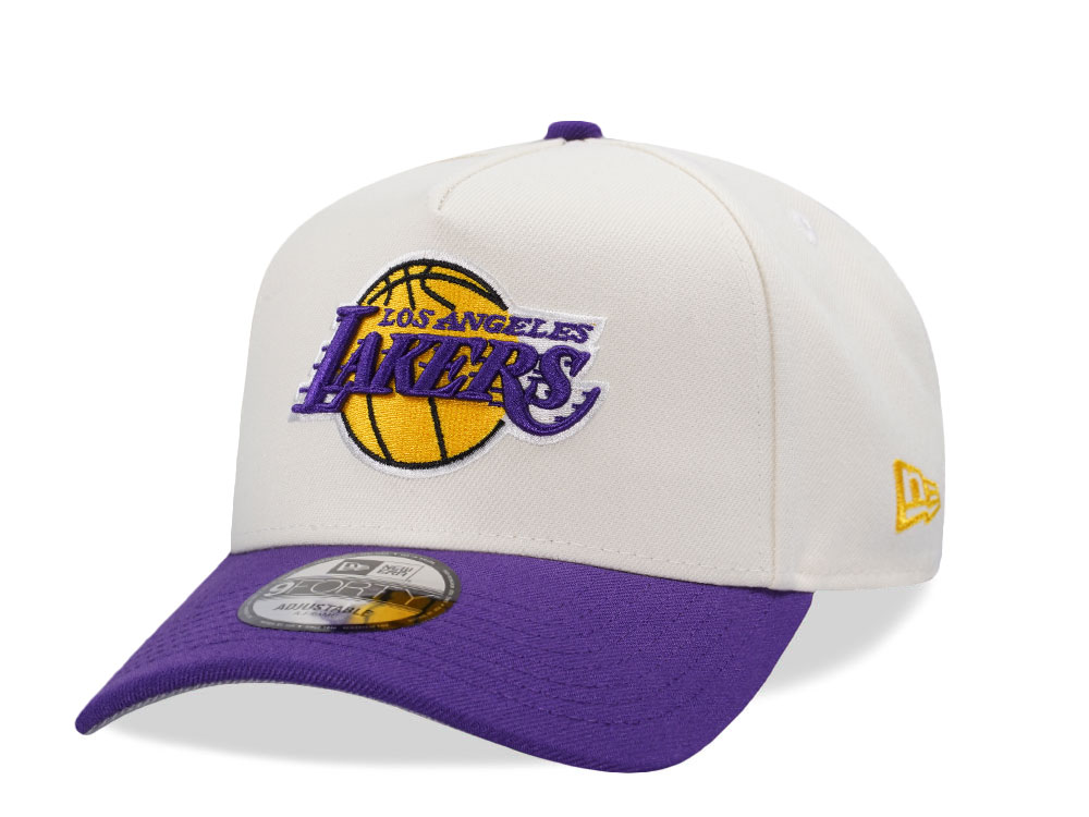 New Era Los Angeles Lakers Classic Chrome Two Tone Edition 9Forty A Frame Snapback Cap