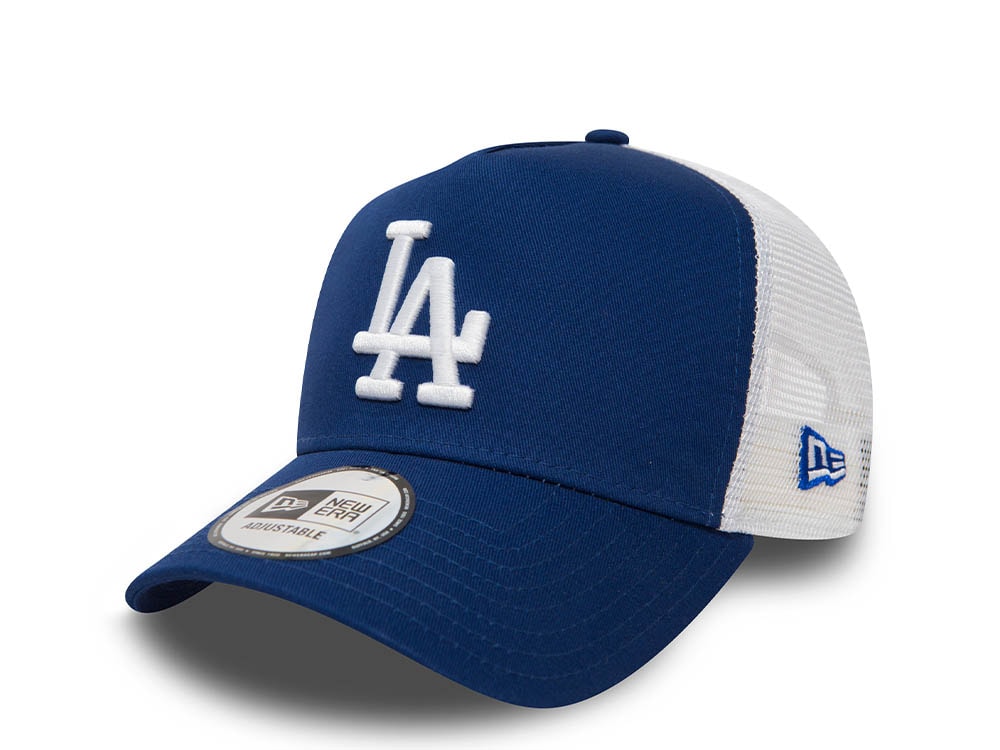 New Era Los Angeles Dodgers League Essential Blue 9Forty A Frame Trucker Snapback Cap
