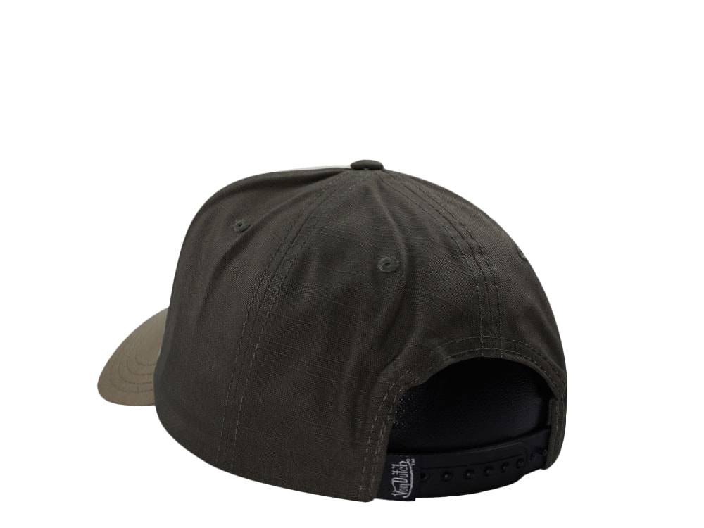 Von Dutch Oval Patch Dark Green Edition Snapback Cap
