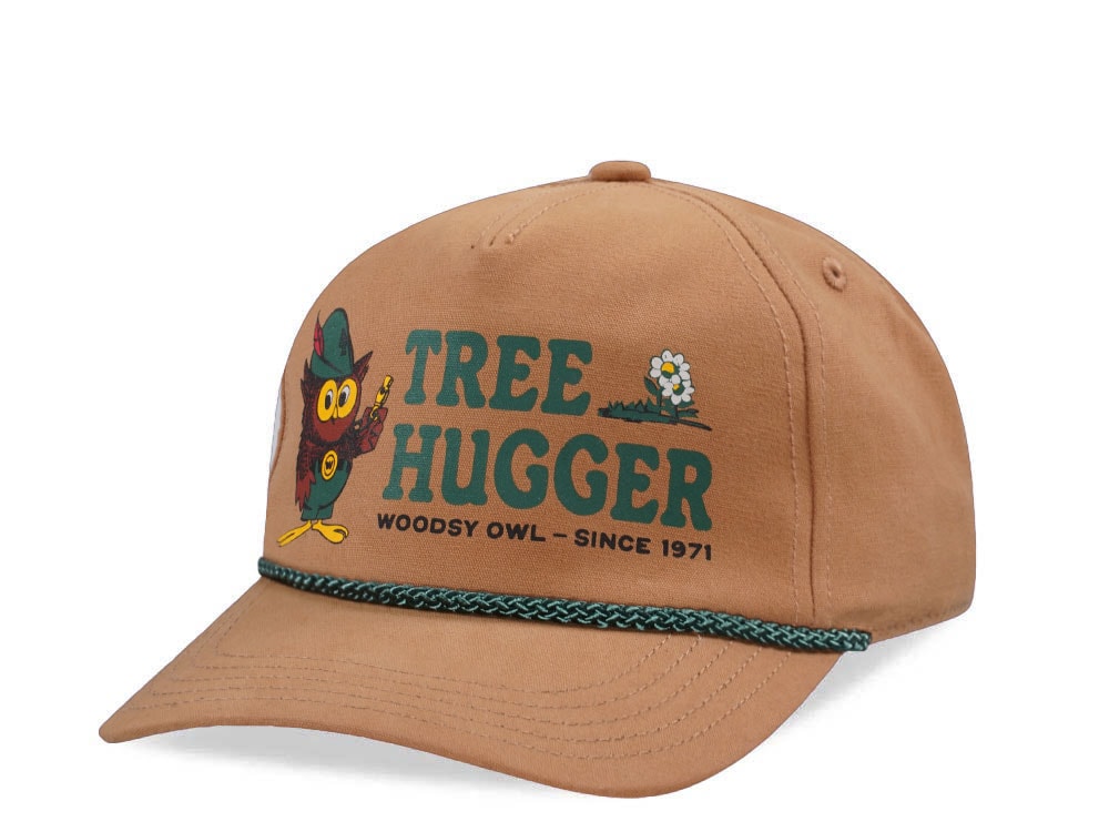 American Needle Woodsy Owl Tree Hugger Canvas Cappy Wheat Snapback Cap