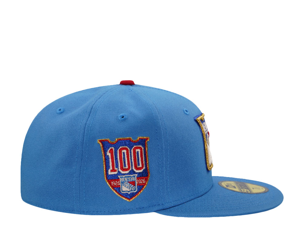 New Era New York Rangers 100th Anniversary Blue Prime Edition 59Fifty Fitted Cap